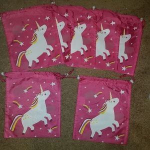NEW!! Lot of 7 drawstring bags